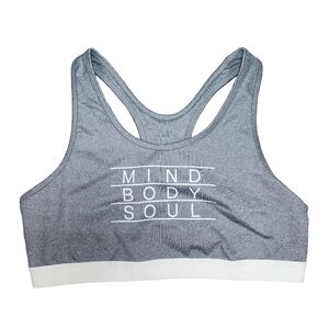 DANSKIN NOW Fitted Racer Sports Bra Size L 12-14